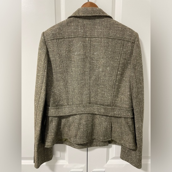 PURSE- silk and wool neutral blazer - Picture 2 of 3